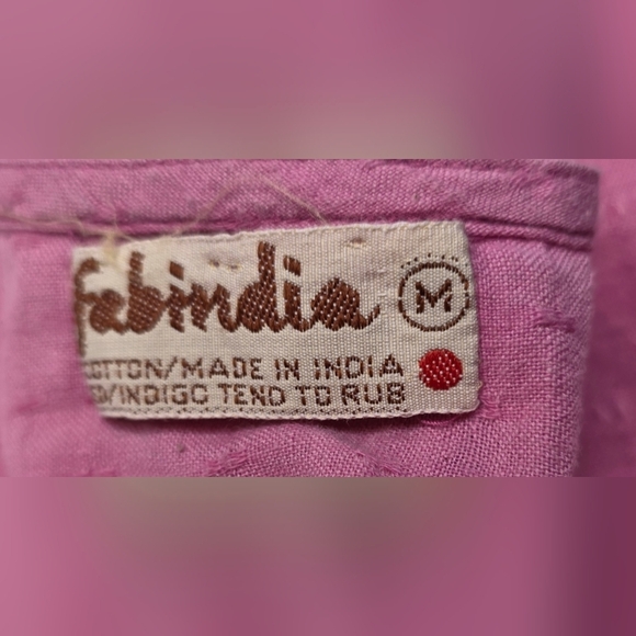 Fabindia Rose Pink Shift Dress - Picture 6 of 6